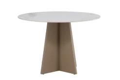 Fjôrd Eettafel Bootcut Rond Beige ⌀110cm