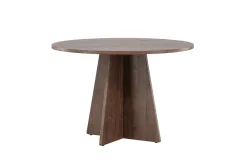 Fjôrd Eettafel Bootcut Rond Bruin 110cm