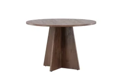 Fjôrd Eettafel Bootcut Rond Bruin 110cm