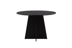 Fjôrd Eettafel Bootcut Rond Zwart 110cm