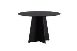 Fjôrd Eettafel Bootcut Rond Zwart 110cm