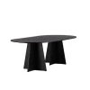 Fjôrd Eettafel Bootcut Zwart Ovaal 230cm