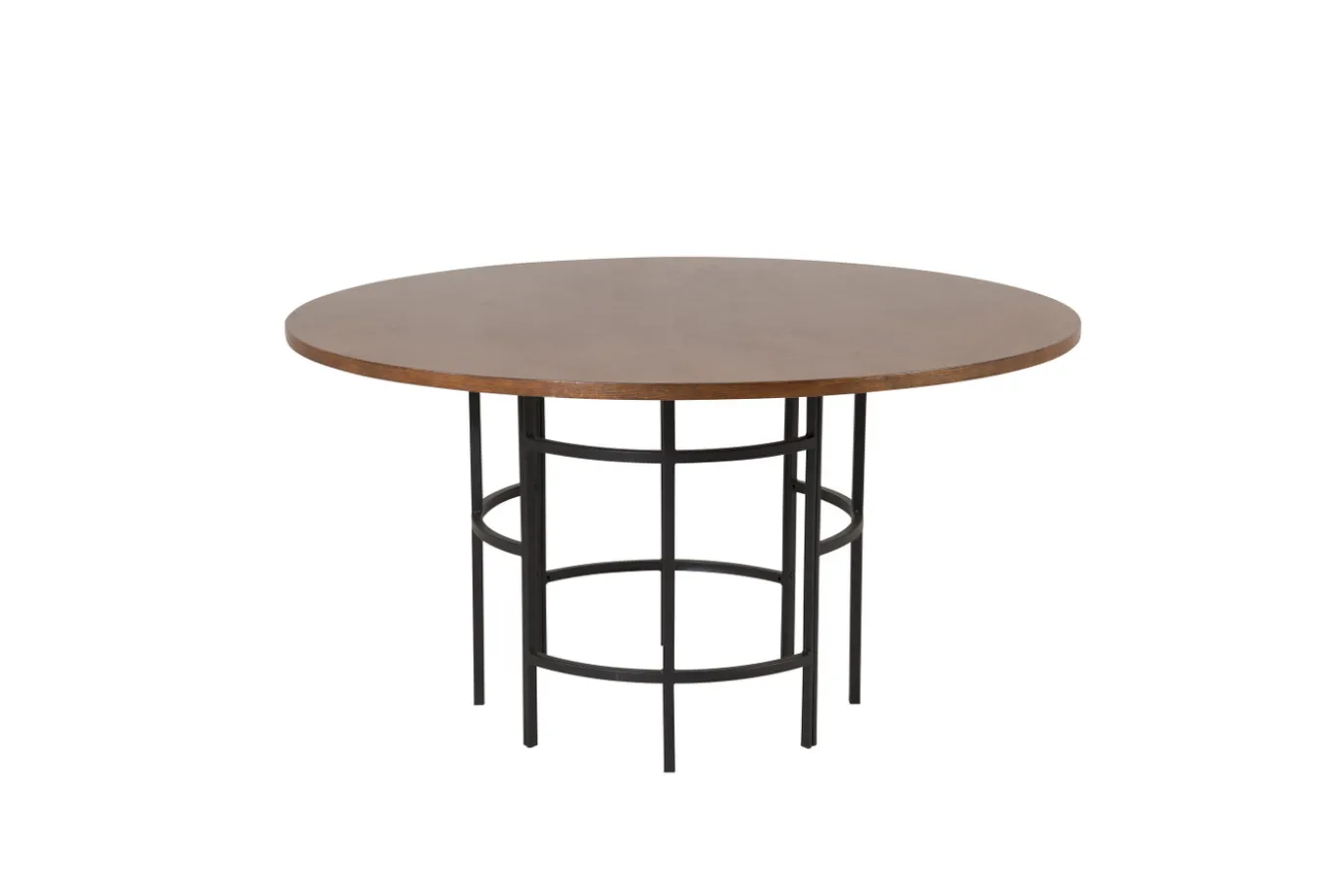 Fjôrd Eettafel Copenhagen Rond Bruin/Zwart 140cm