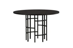 Fjôrd Eettafel Copenhagen Rond Zwart Fineer 110cm