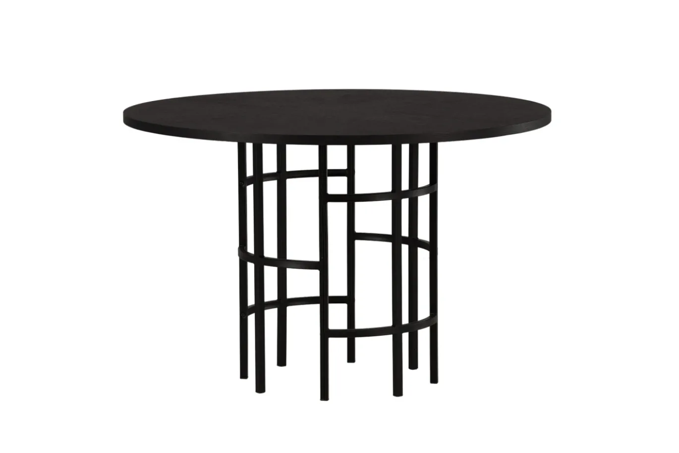 Fjôrd Eettafel Copenhagen Rond Zwart Fineer 110cm