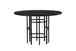 Fjôrd Eettafel Copenhagen Rond Zwart Fineer 110cm