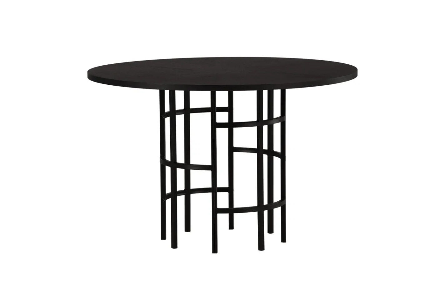 Fjôrd Eettafel Copenhagen Rond Zwart Fineer 110cm