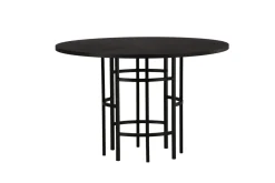 Fjôrd Eettafel Copenhagen Rond Zwart Fineer 110cm