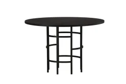 Fjôrd Eettafel Copenhagen Rond Zwart Fineer 110cm