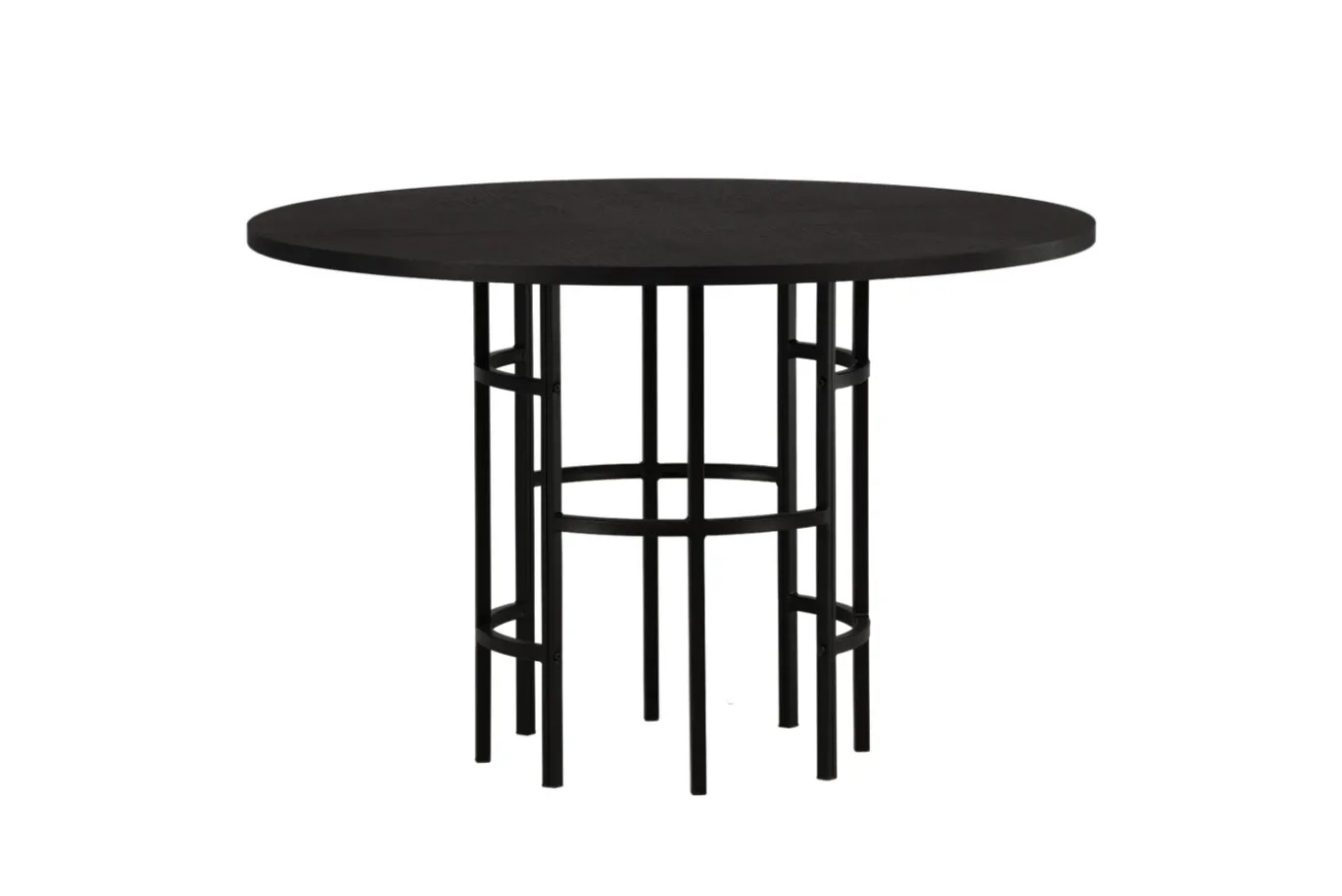 Fjôrd Eettafel Copenhagen Rond Zwart Fineer 110cm