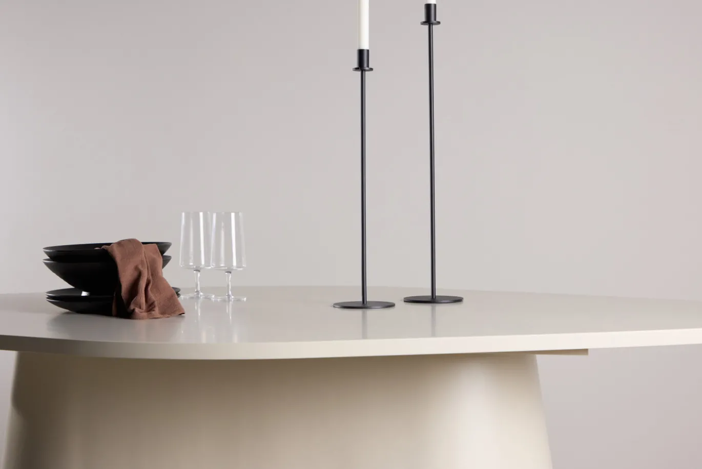 Fjôrd Eettafel Diamond Ovaal MDF Beige 210cm