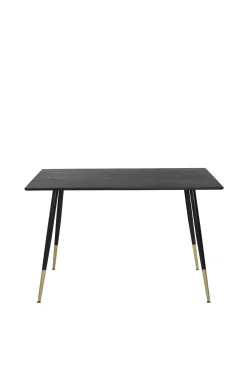 Fjôrd Eettafel Dipp Zwart Rond 120cm Met Gouden Poot