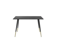 Fjôrd Eettafel Dipp Zwart Rond 120cm Met Gouden Poot