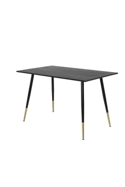 Fjôrd Eettafel Dipp Zwart Rond 120cm Met Gouden Poot