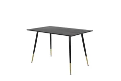 Fjôrd Eettafel Dipp Zwart Rond 120cm Met Gouden Poot