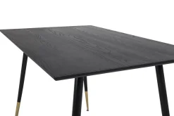 Fjôrd Eettafel Dipp Zwart Rond 120cm Met Gouden Poot