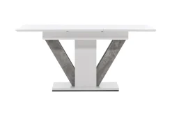 Fjôrd Eettafel Disa 120/160x80 Wit/Grijs