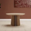 Fjôrd Eettafel Dope Naturel ø120cm