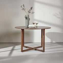 Fjôrd Eettafel Durango Rond Walnoot ⌀120cm