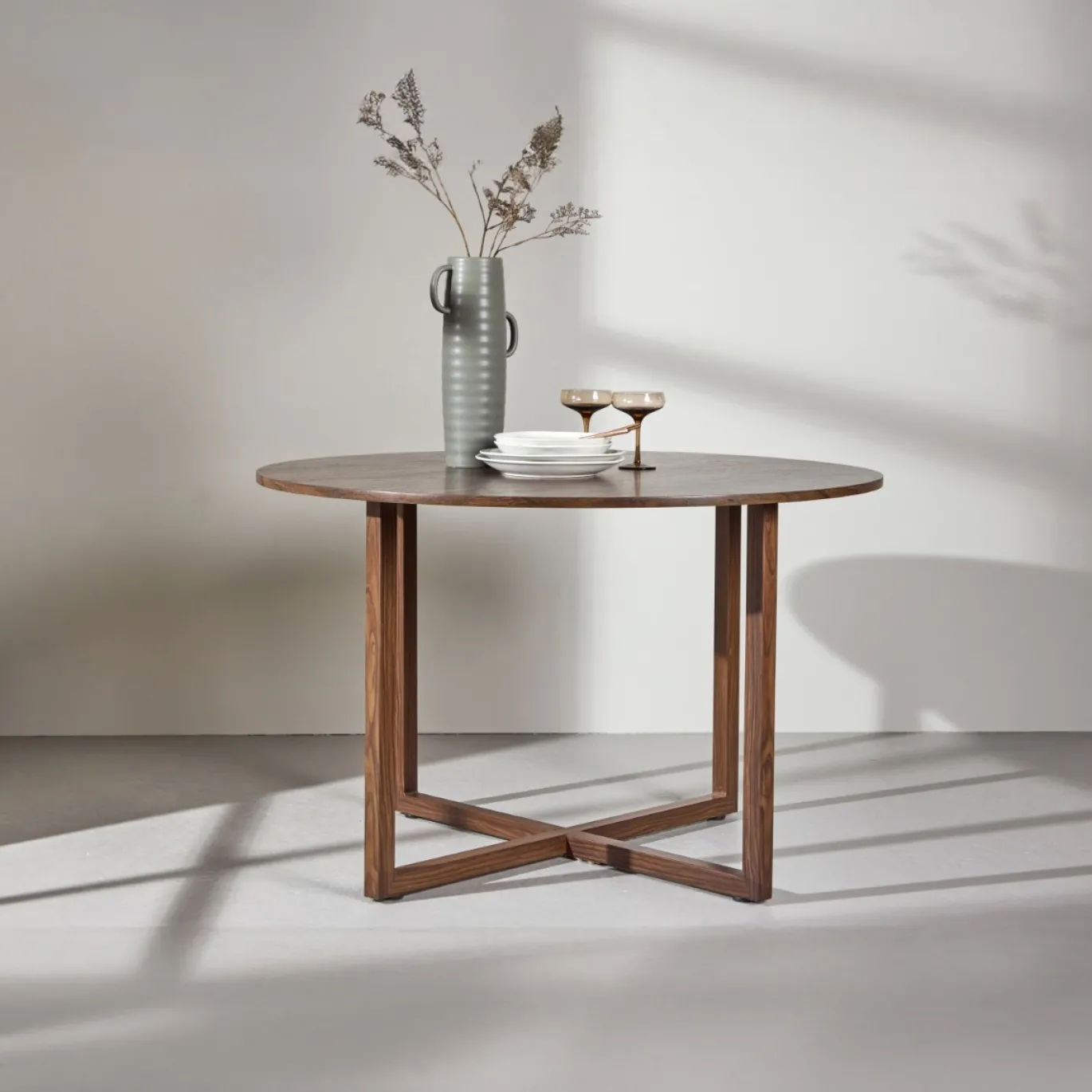 Fjôrd Eettafel Durango Rond Walnoot ⌀120cm