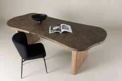 Fjôrd Eettafel Eleonora Organisch Bruin Marmerlook 230cm