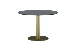 Fjôrd Eettafel Estelle Rond 106cm Grijs Marmer Brass