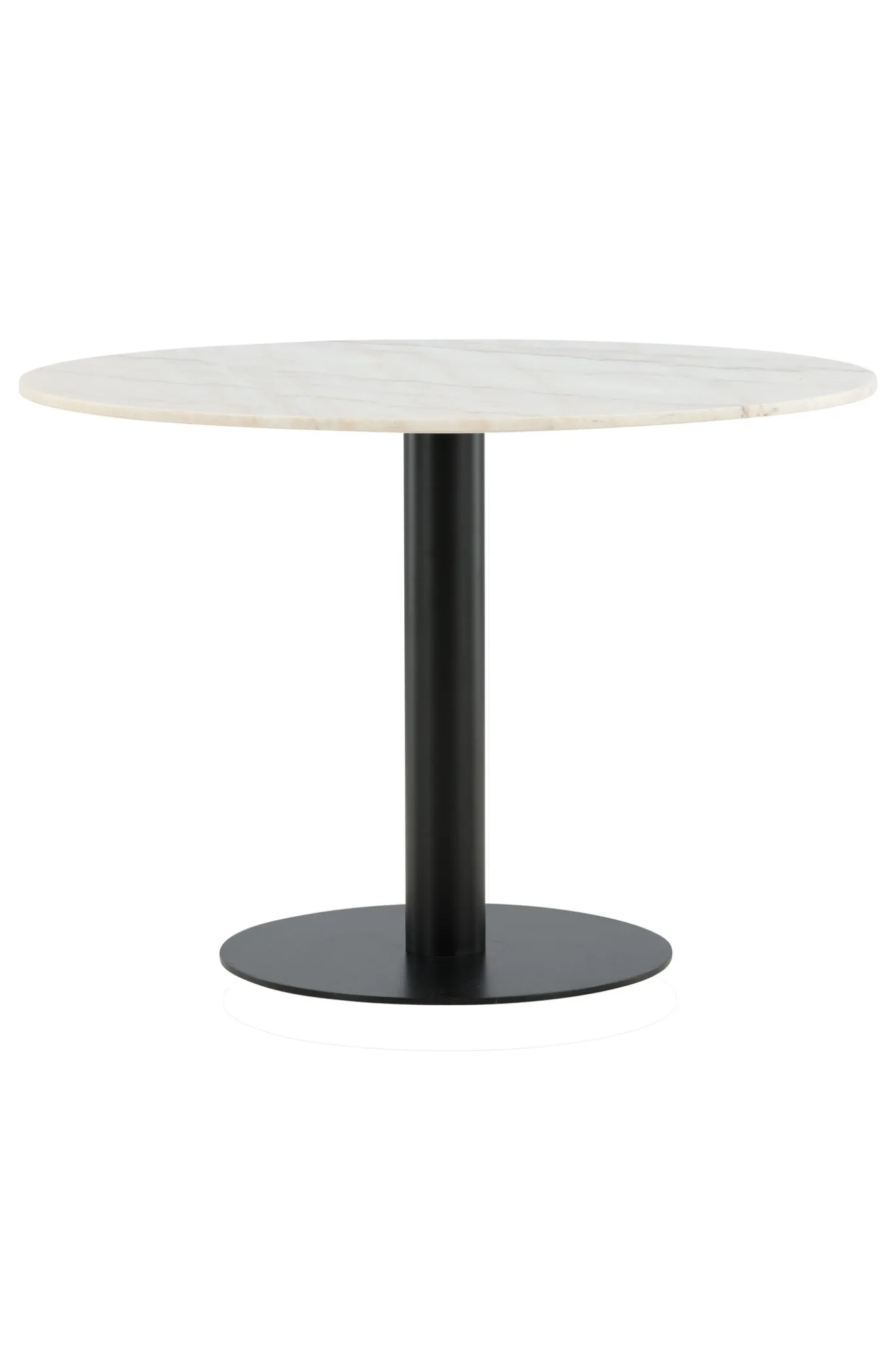Fjôrd Eettafel Estelle Rond 106cm Wit Marmer Zwart
