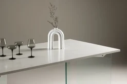 Fjôrd Eettafel Ester Glas Betonlook 180x90cm