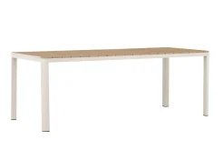 Fjôrd Eettafel Etna Aluminium Beige 210x90cm