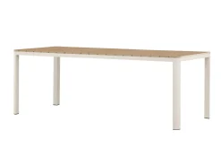 Fjôrd Eettafel Etna Aluminium Beige 210x90cm