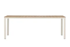 Fjôrd Eettafel Etna Aluminium Beige 210x90cm
