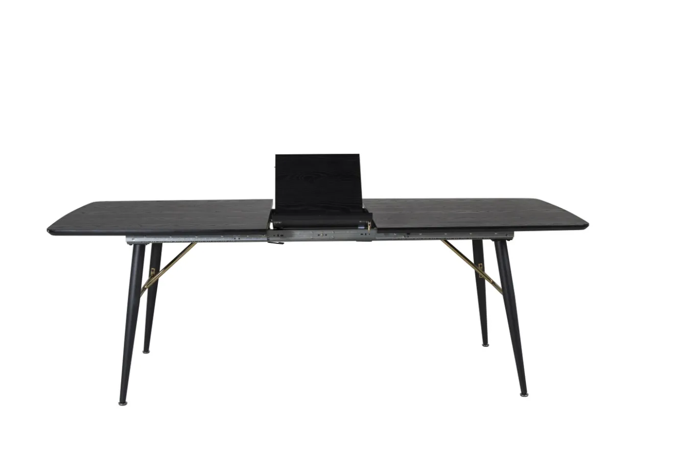 Fjôrd Eettafel Gold 180/220x85x76cm Zwart