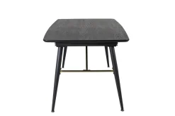 Fjôrd Eettafel Gold 180/220x85x76cm Zwart