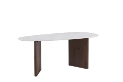 Fjôrd Eettafel Grönvik Ovaal 180x75 Mokka Lichtgrijs Betonlook