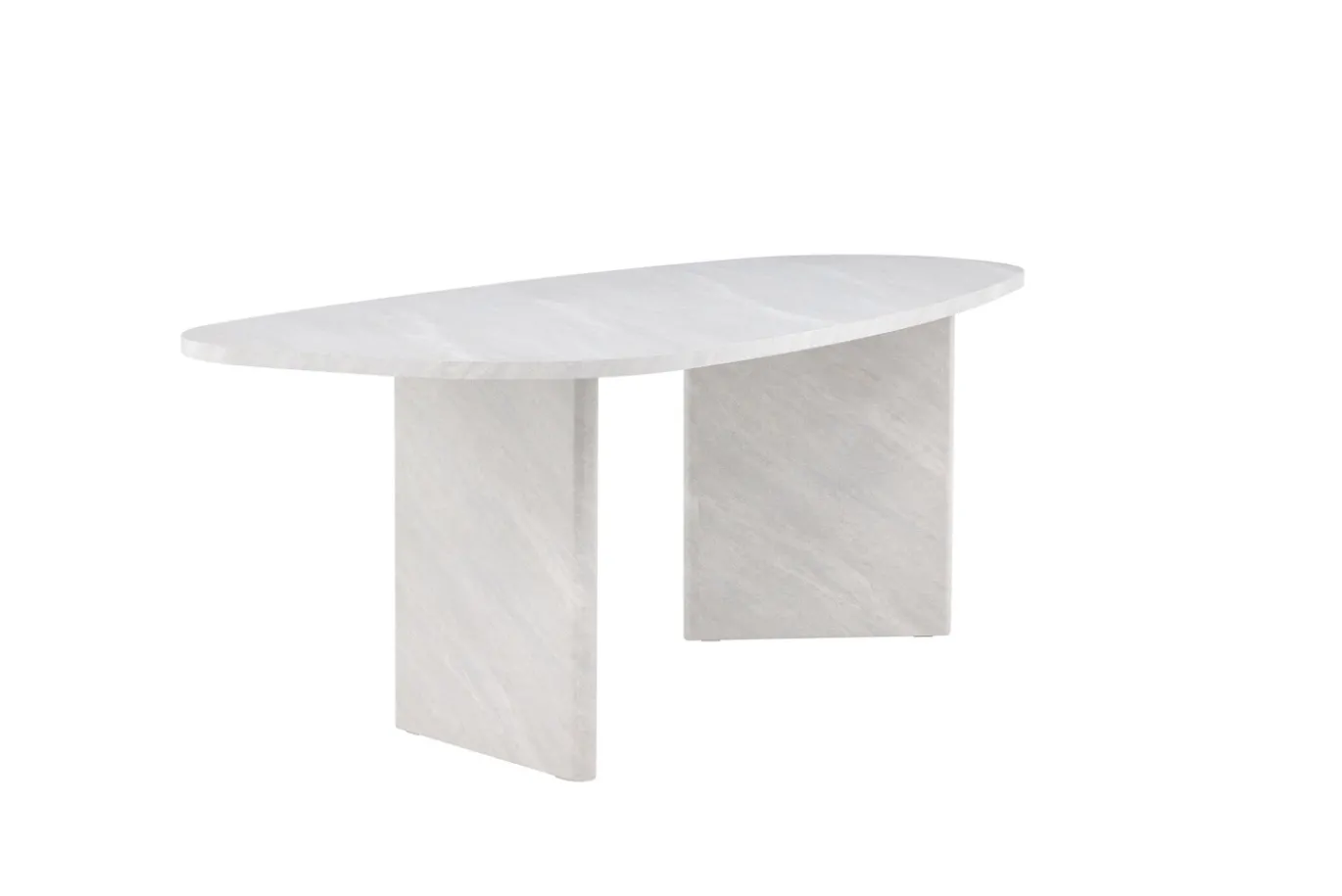 Fjôrd Eettafel Grönvik 220x100cm Wit Betonlook