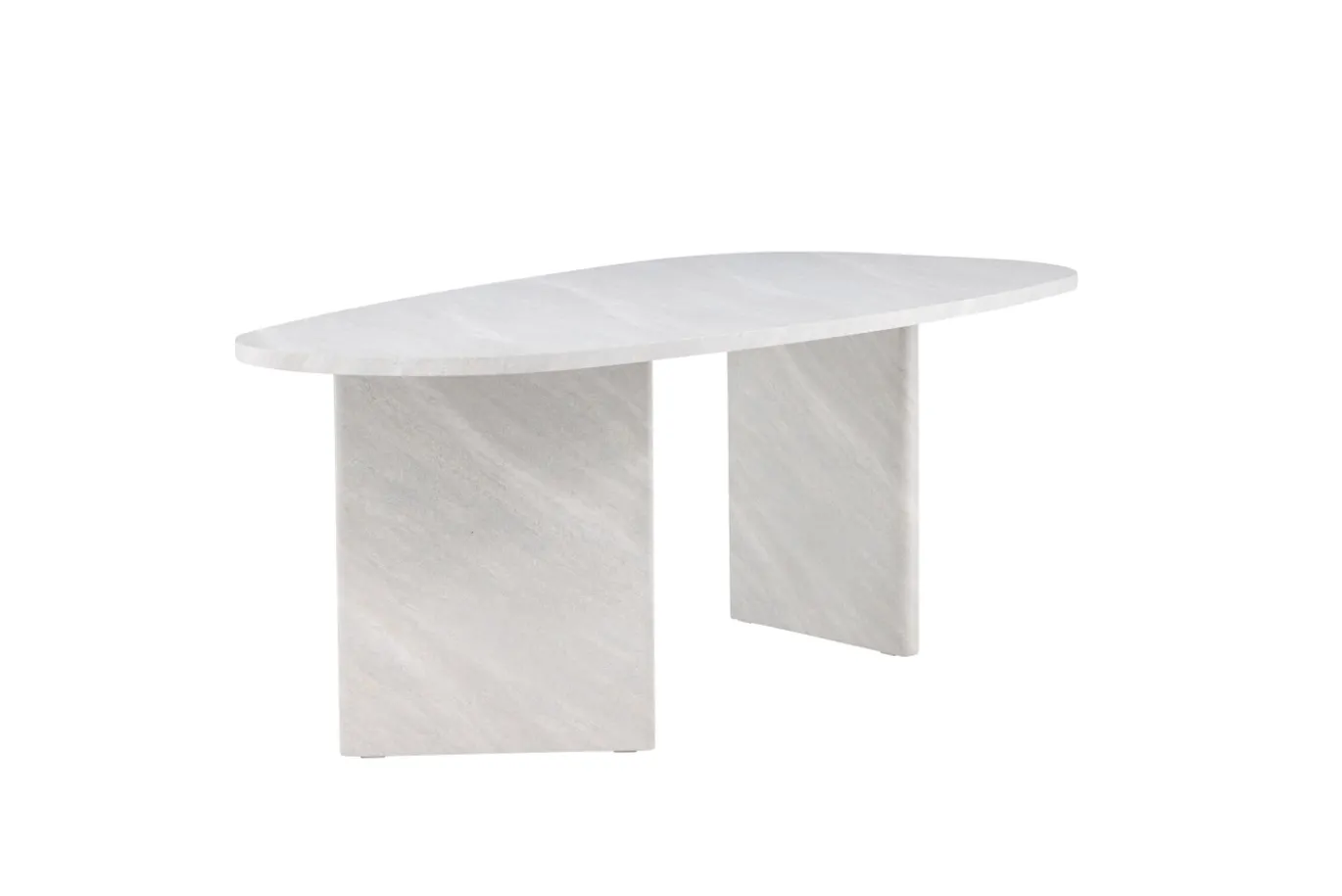 Fjôrd Eettafel Grönvik 220x100cm Wit Betonlook