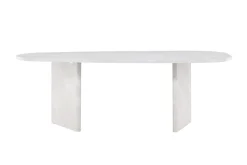 Fjôrd Eettafel Grönvik 220x100cm Wit Betonlook