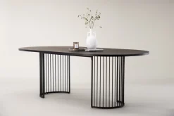 Fjôrd Eettafel Hamneskär Ovaal Zwart MDF