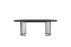 Fjôrd Eettafel Hamneskär Ovaal Zwart MDF
