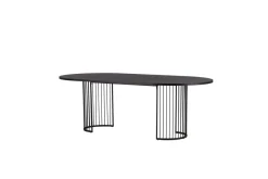 Fjôrd Eettafel Hamneskär Ovaal Zwart MDF