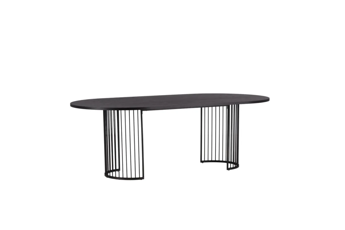 Fjôrd Eettafel Hamneskär Ovaal Zwart MDF