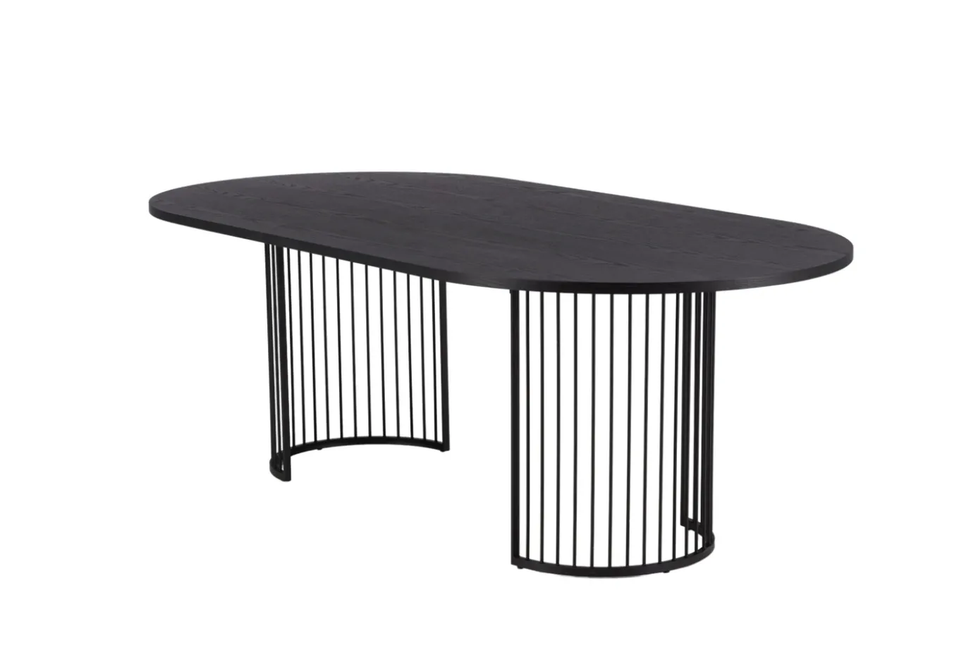 Fjôrd Eettafel Hamneskär Ovaal Zwart MDF