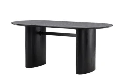Fjôrd Eettafel Isolde Ovaal Zwart 180cm