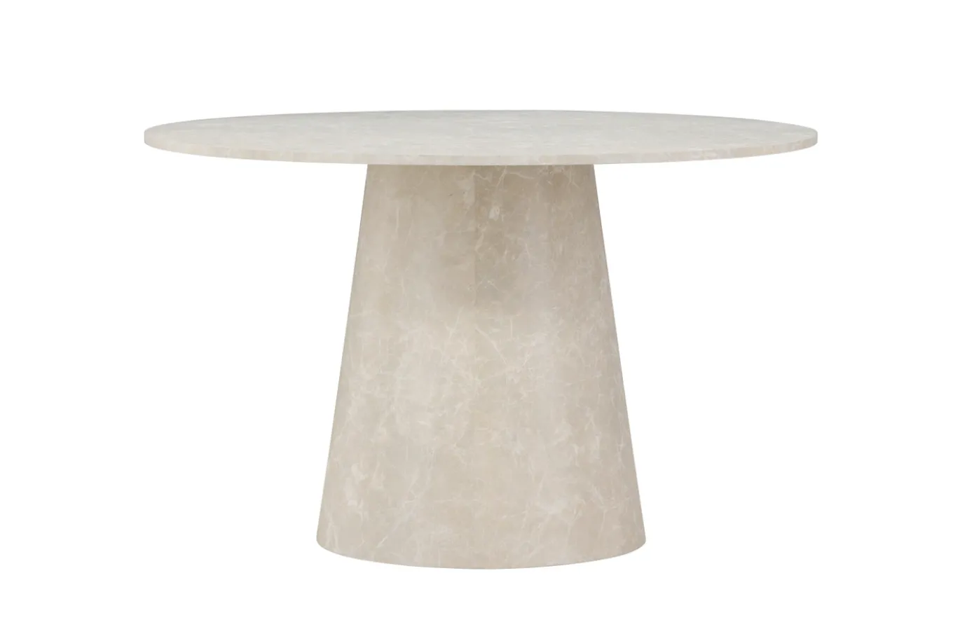 Fjôrd Eettafel Lanzo ø120cm Beige Marmerlook