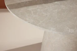 Fjôrd Eettafel Lanzo ø120cm Beige Marmerlook