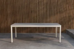 Fjôrd Eettafel Lino Aluminium Beige 220x100cm