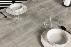 Fjôrd Eettafel Llama 205x100cm Wit Alu Grijs Hpl