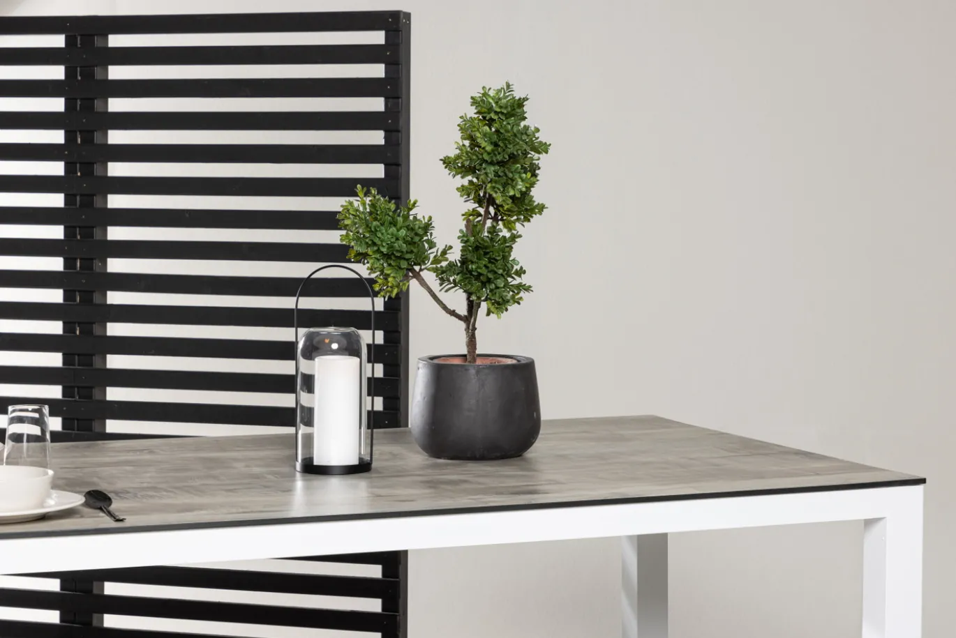 Fjôrd Eettafel Llama 205x100cm Wit Alu Grijs Hpl