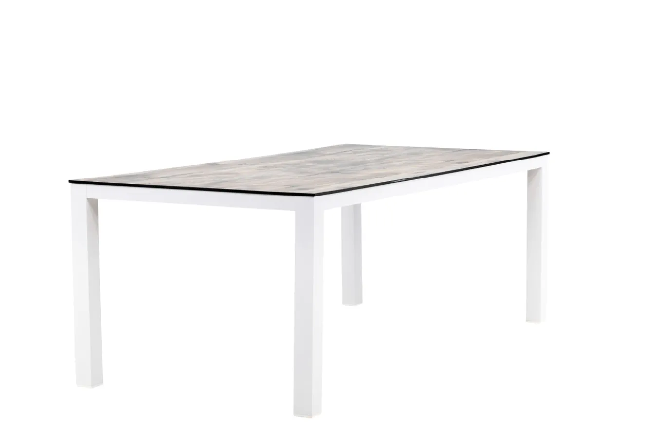 Fjôrd Eettafel Llama 205x100cm Wit Alu Grijs Hpl