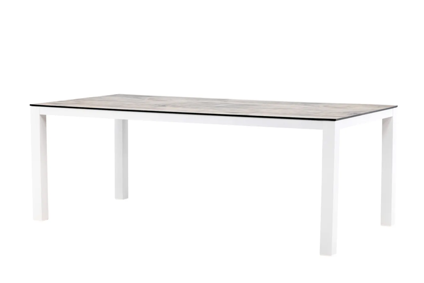 Fjôrd Eettafel Llama 205x100cm Wit Alu Grijs Hpl
